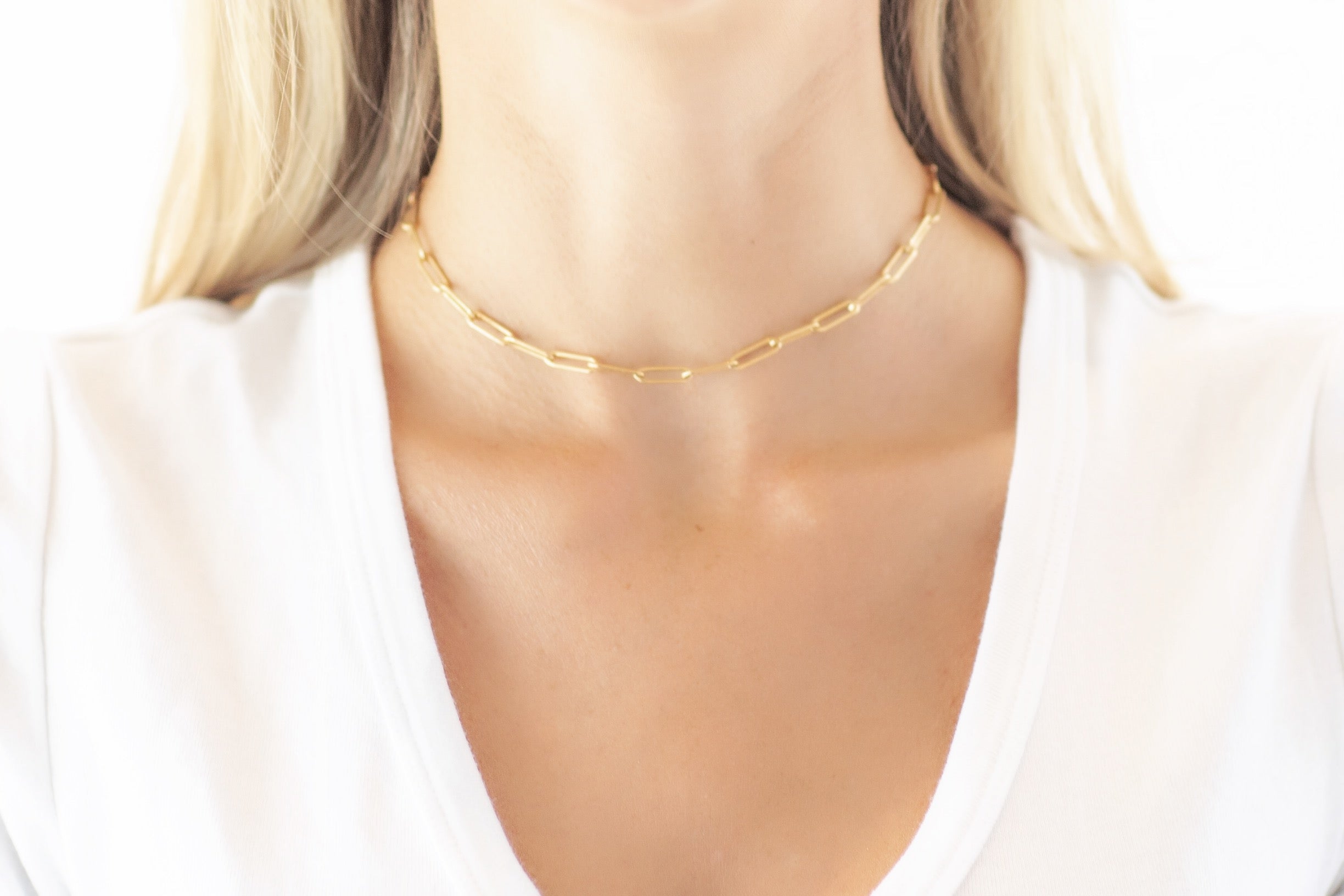 Chain Link Gold Necklace